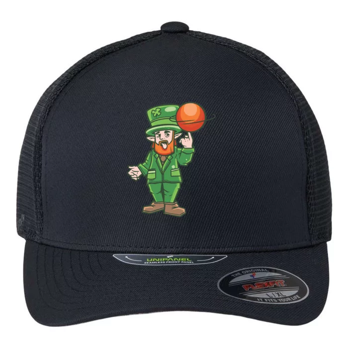 Basketball Leprechaun Flexfit Unipanel Trucker Cap