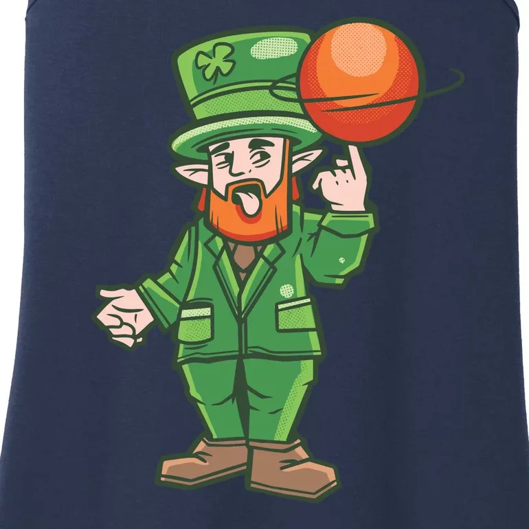 Basketball Leprechaun Ladies Essential Tank