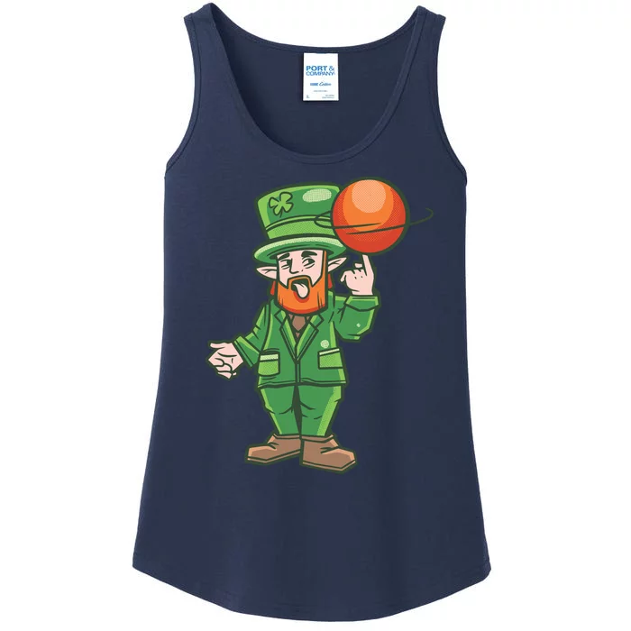 Basketball Leprechaun Ladies Essential Tank