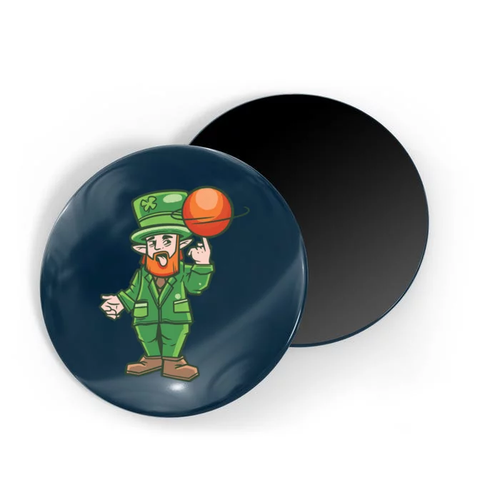 Basketball Leprechaun Magnet