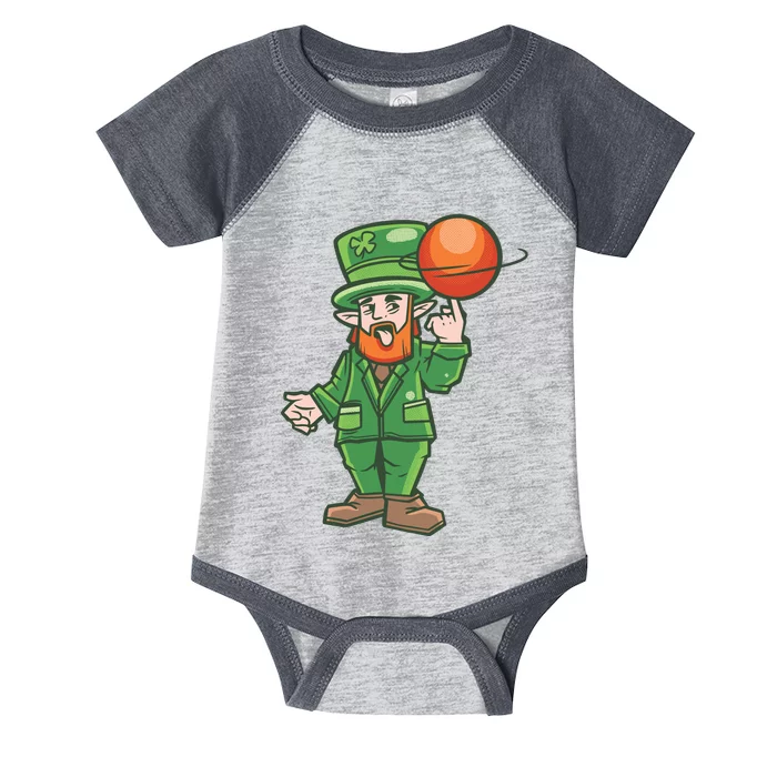 Basketball Leprechaun Infant Baby Jersey Bodysuit