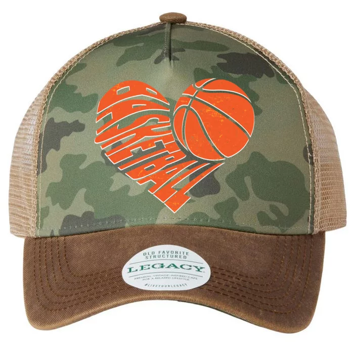 Basketball Love Heart Legacy Tie Dye Trucker Hat