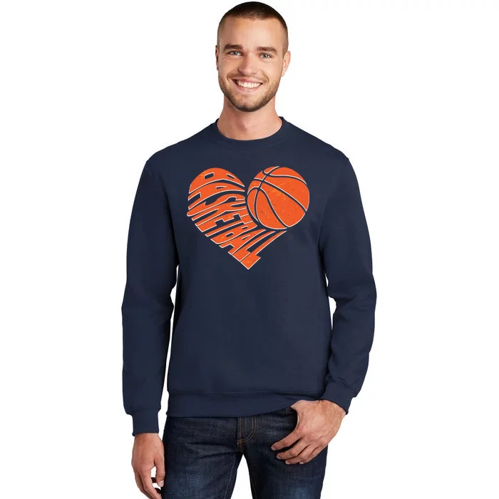 Basketball Love Heart Sweatshirt