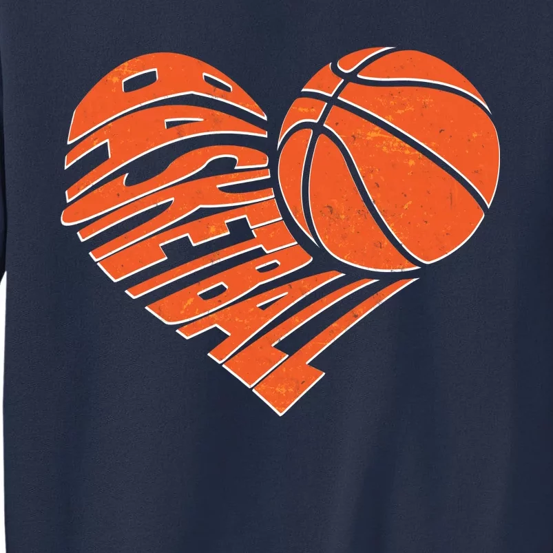 Basketball Love Heart Sweatshirt