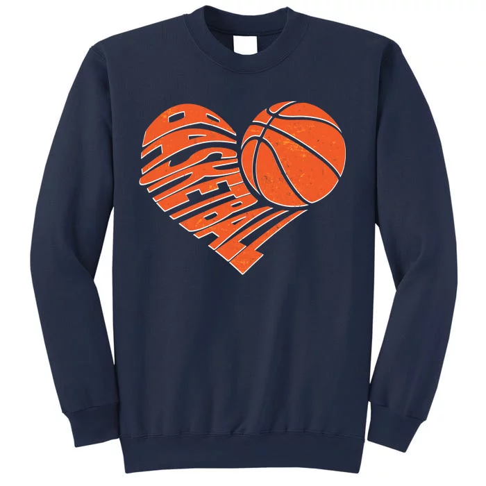 Basketball Love Heart Sweatshirt