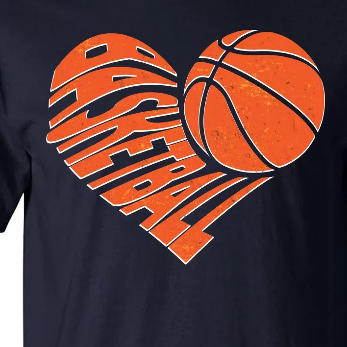 Basketball Love Heart Tall T-Shirt