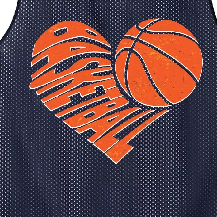 Basketball Love Heart Mesh Reversible Basketball Jersey Tank