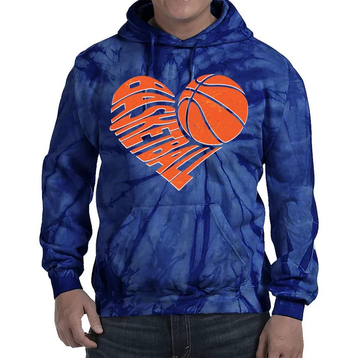 Basketball Love Heart Tie Dye Hoodie