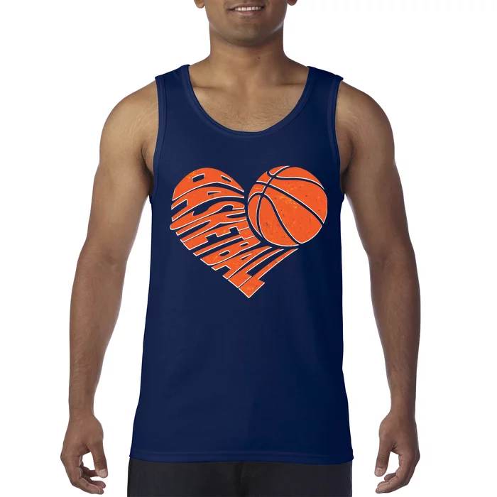 Basketball Love Heart Tank Top