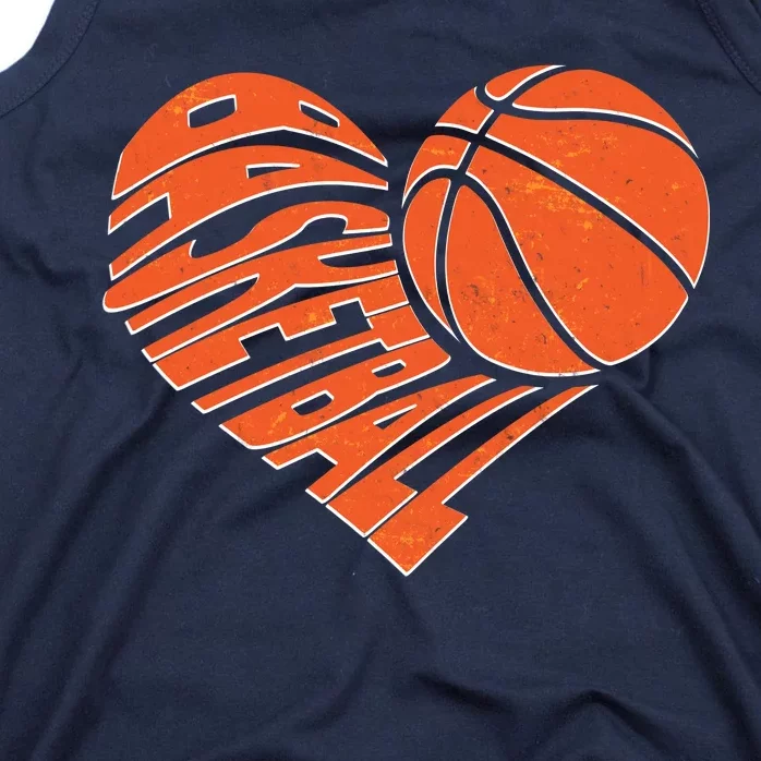 Basketball Love Heart Tank Top