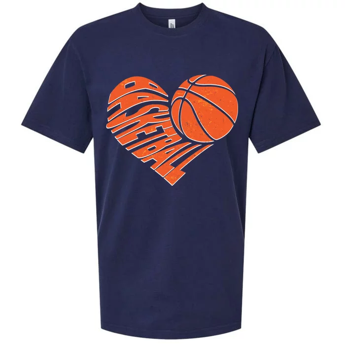 Basketball Love Heart Sueded Cloud Jersey T-Shirt