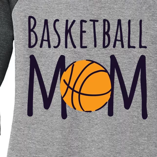 Basketball Mom Women's Tri-Blend 3/4-Sleeve Raglan Shirt