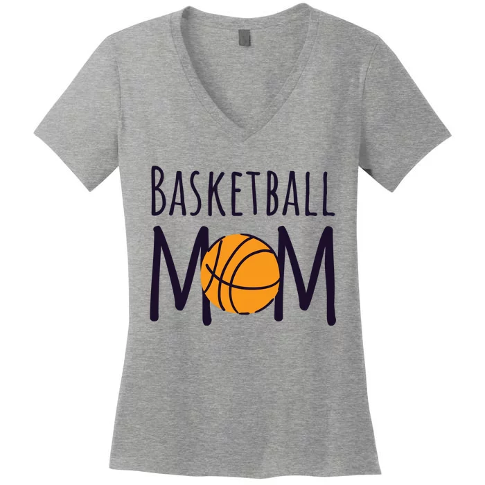 Basketball Mom Women's V-Neck T-Shirt