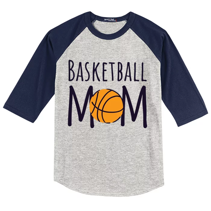 Basketball Mom Kids Colorblock Raglan Jersey