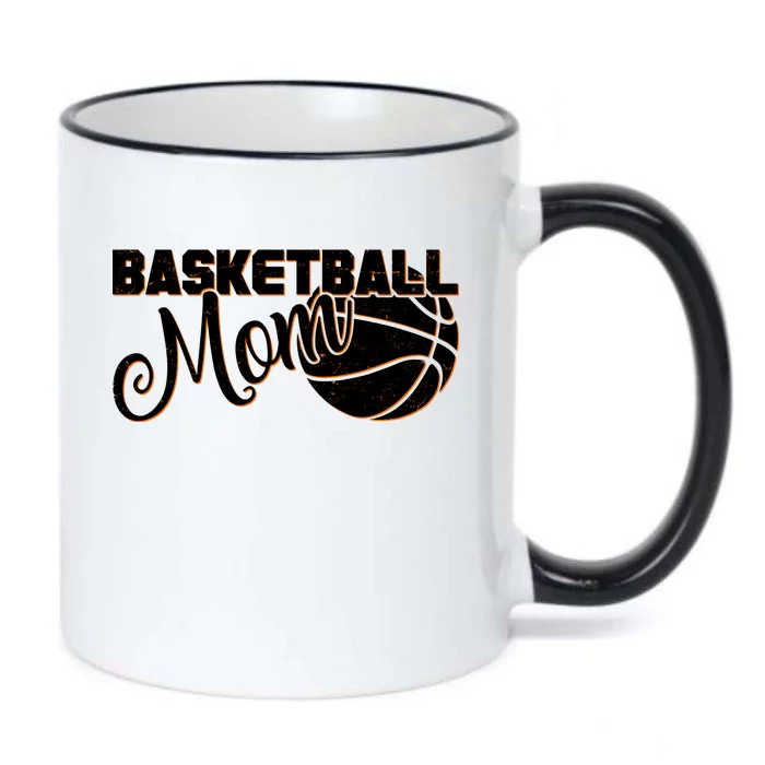 Basketball Mom Sports Mother Black Color Changing Mug