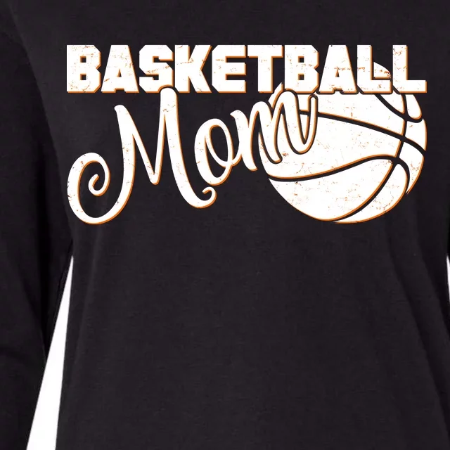 Basketball Mom Sports Mother Womens Cotton Relaxed Long Sleeve T-Shirt