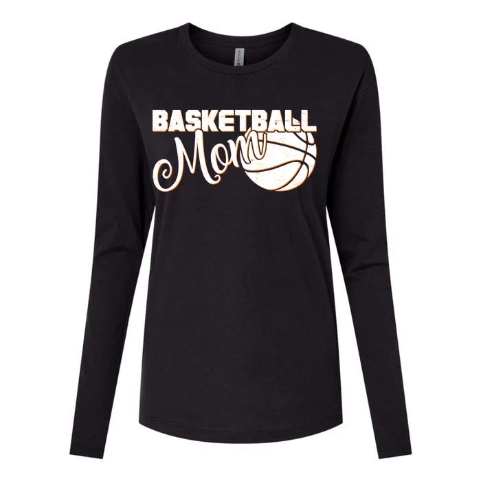 Basketball Mom Sports Mother Womens Cotton Relaxed Long Sleeve T-Shirt