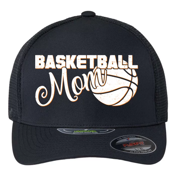 Basketball Mom Sports Mother Flexfit Unipanel Trucker Cap