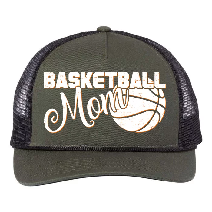 Basketball Mom Sports Mother Retro Rope Trucker Hat Cap