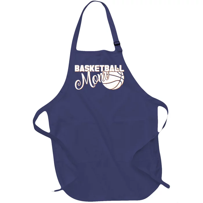 Basketball Mom Sports Mother Full-Length Apron With Pocket