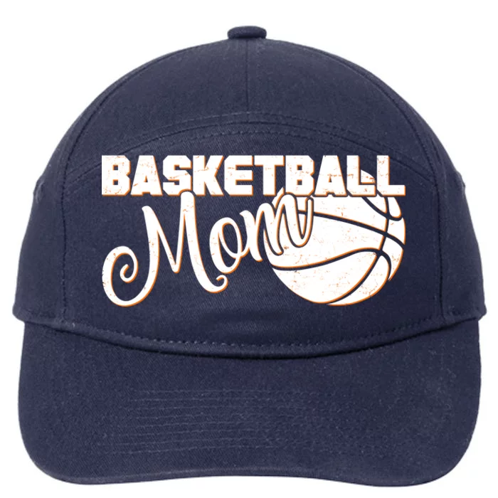 Basketball Mom Sports Mother 7-Panel Snapback Hat