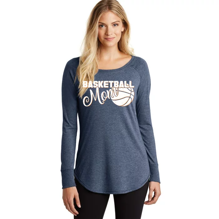 Basketball Mom Sports Mother Women's Perfect Tri Tunic Long Sleeve Shirt