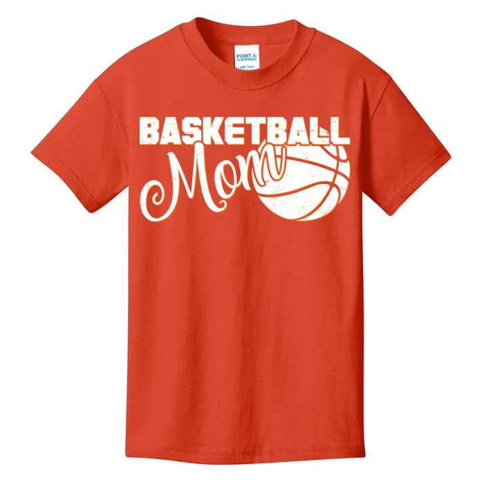 Basketball Mom Sports Mother Kids T-Shirt