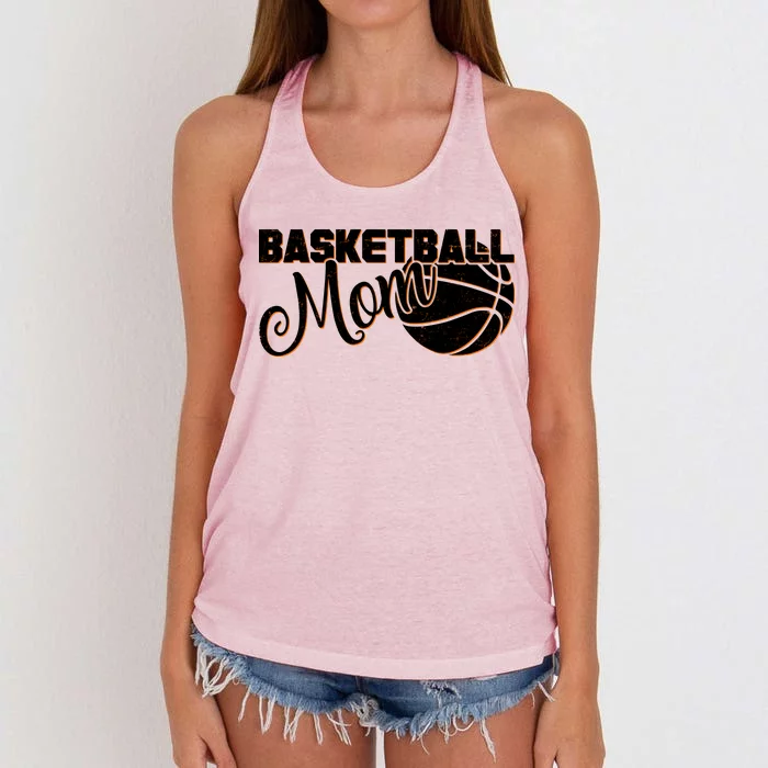 Basketball Mom Sports Mother Women's Knotted Racerback Tank