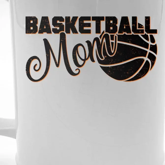 Basketball Mom Sports Mother Front & Back Beer Stein