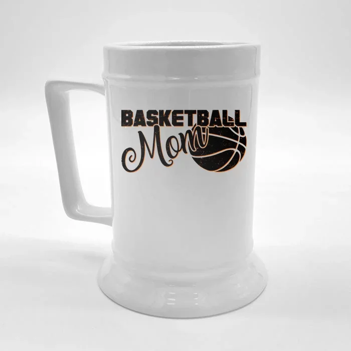 Basketball Mom Sports Mother Front & Back Beer Stein