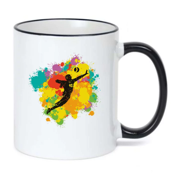 Basketball Player Colorful Black Color Changing Mug