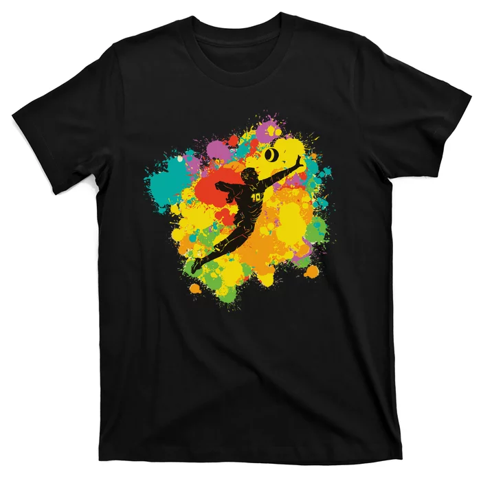 Basketball Player Colorful T-Shirt