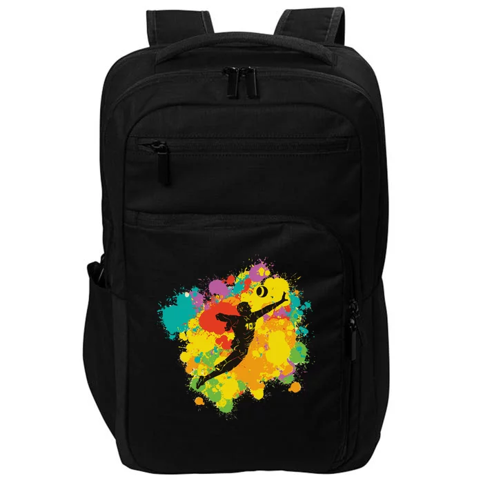 Basketball Player Colorful Impact Tech Backpack