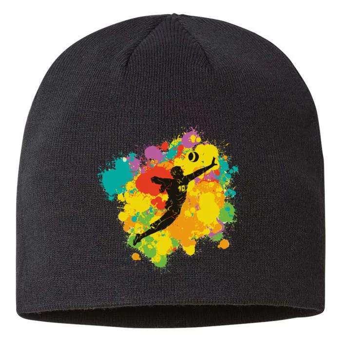 Basketball Player Colorful 8 1/2in Sustainable Knit Beanie