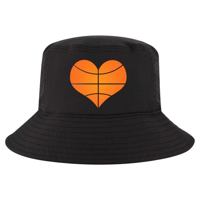 Basketball Shaped Heart Cool Comfort Performance Bucket Hat