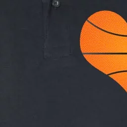 Basketball Shaped Heart Softstyle Adult Sport Polo