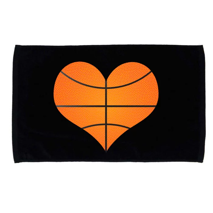 Basketball Shaped Heart Microfiber Hand Towel