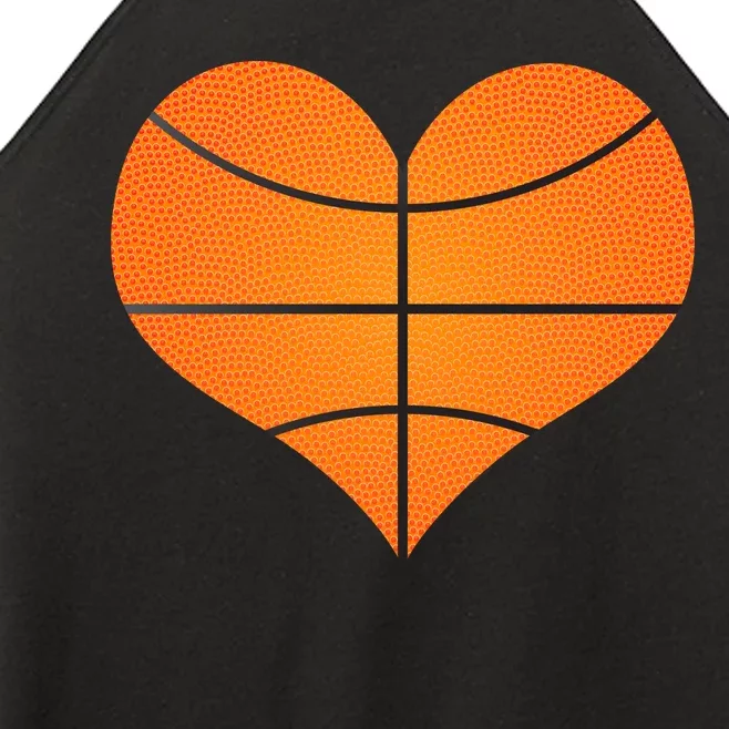 Basketball Shaped Heart Women’s Perfect Tri Rocker Tank