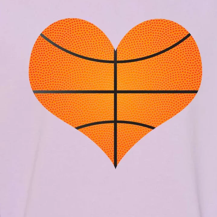 Basketball Shaped Heart Garment-Dyed Sweatshirt