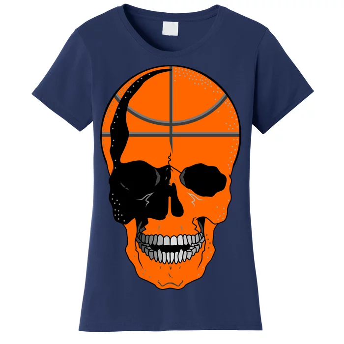 Basketball Skeleton Bone Skull Women's T-Shirt