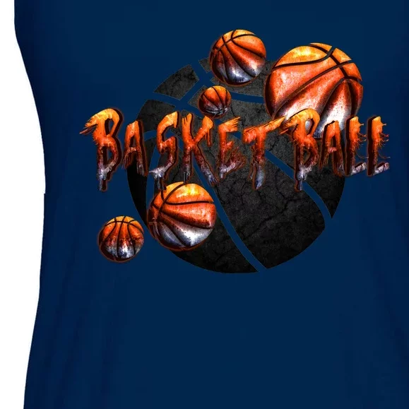 Basketball Stone Logo Ladies Essential Flowy Tank