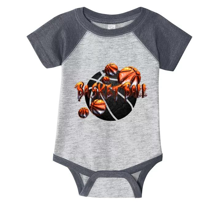 Basketball Stone Logo Infant Baby Jersey Bodysuit