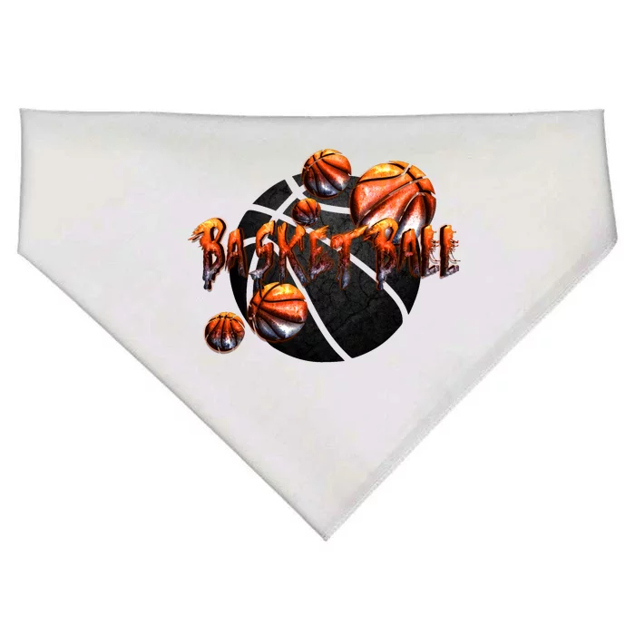 Basketball Stone Logo USA-Made Doggie Bandana