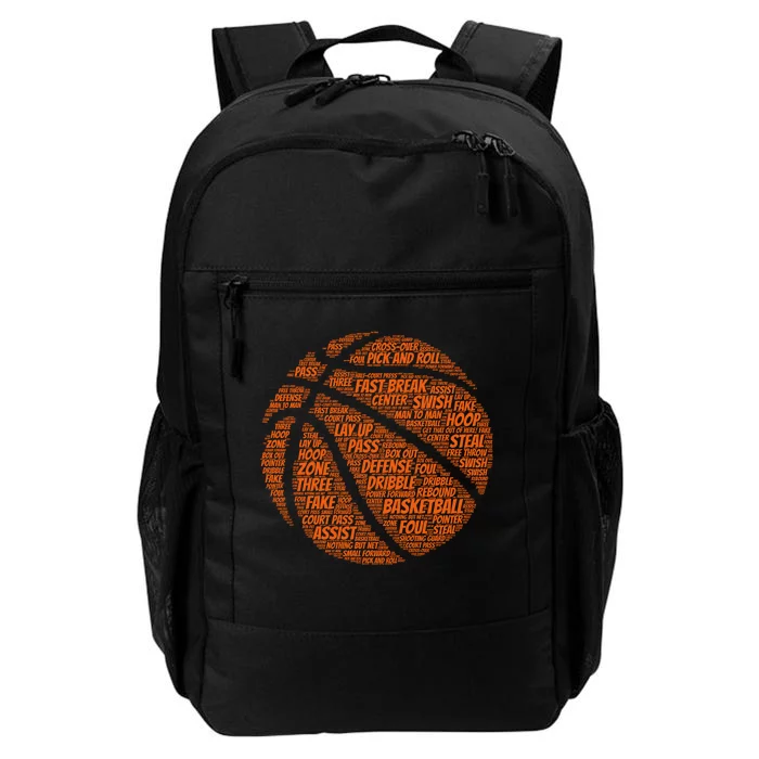 Basketball Word Text Art Daily Commute Backpack