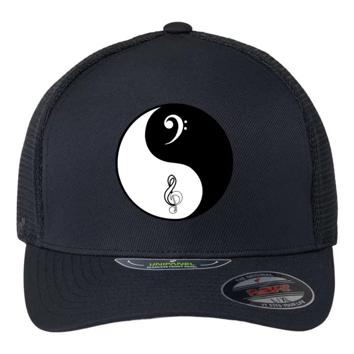 Bass & Treble Yin Yang Signs Flexfit Unipanel Trucker Cap