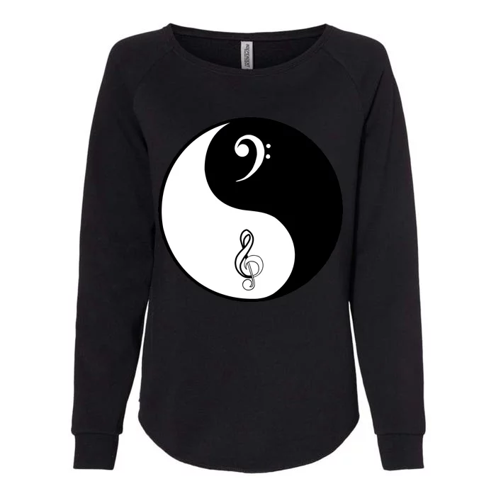 Bass & Treble Yin Yang Signs Womens California Wash Sweatshirt