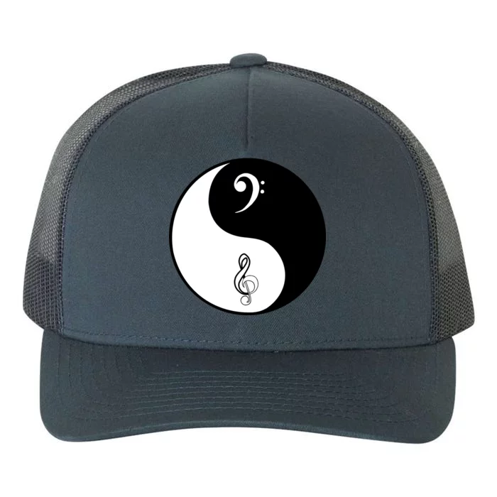 Bass & Treble Yin Yang Signs Yupoong Adult 5-Panel Trucker Hat