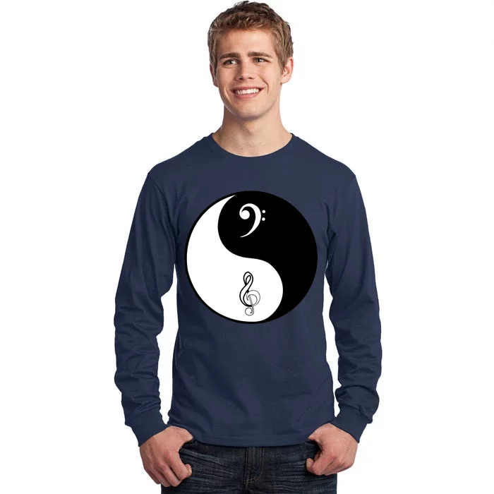 Bass & Treble Yin Yang Signs Tall Long Sleeve T-Shirt