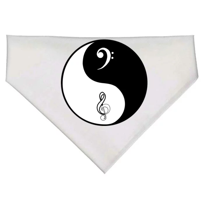 Bass & Treble Yin Yang Signs USA-Made Doggie Bandana