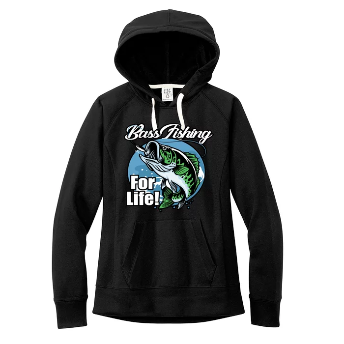 Bass Fishing For Life Women's Fleece Hoodie